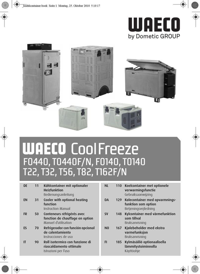 Dometic GROUP Waeco CoolFreeze Series instruction manual