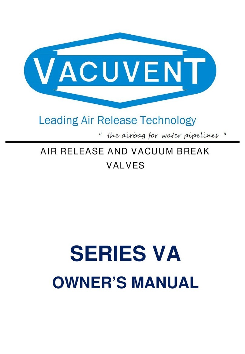 VACUVENT VA Series owner's manual