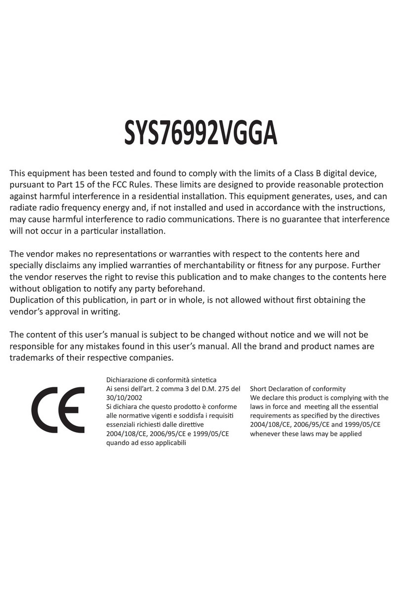 Grantech SYS76992VGGA user manual