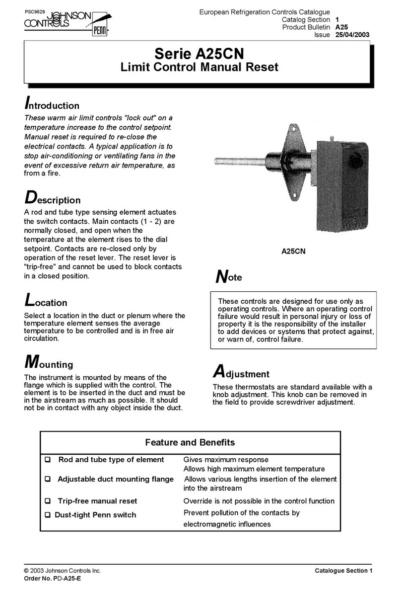 Johnson Controls A25CN Series Guide Johnson Controls A25CN Series Guide