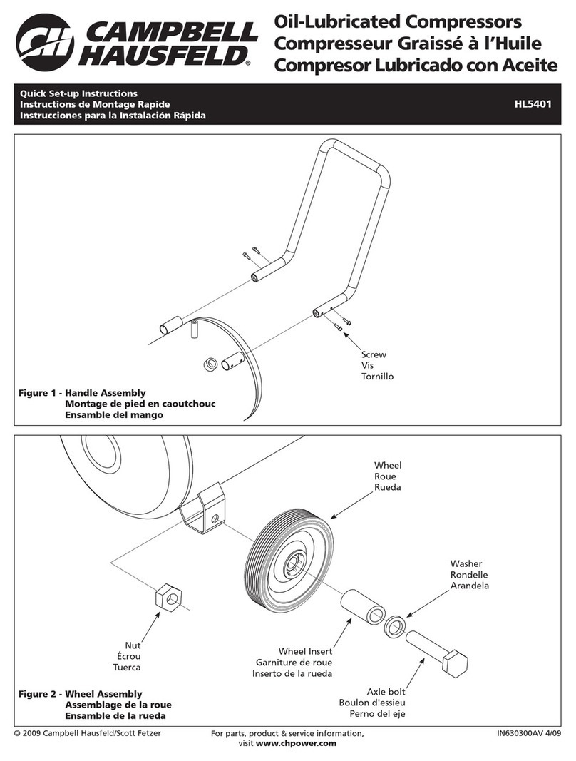 Campbell Hausfeld HL5401 Series Quick setup instructions
