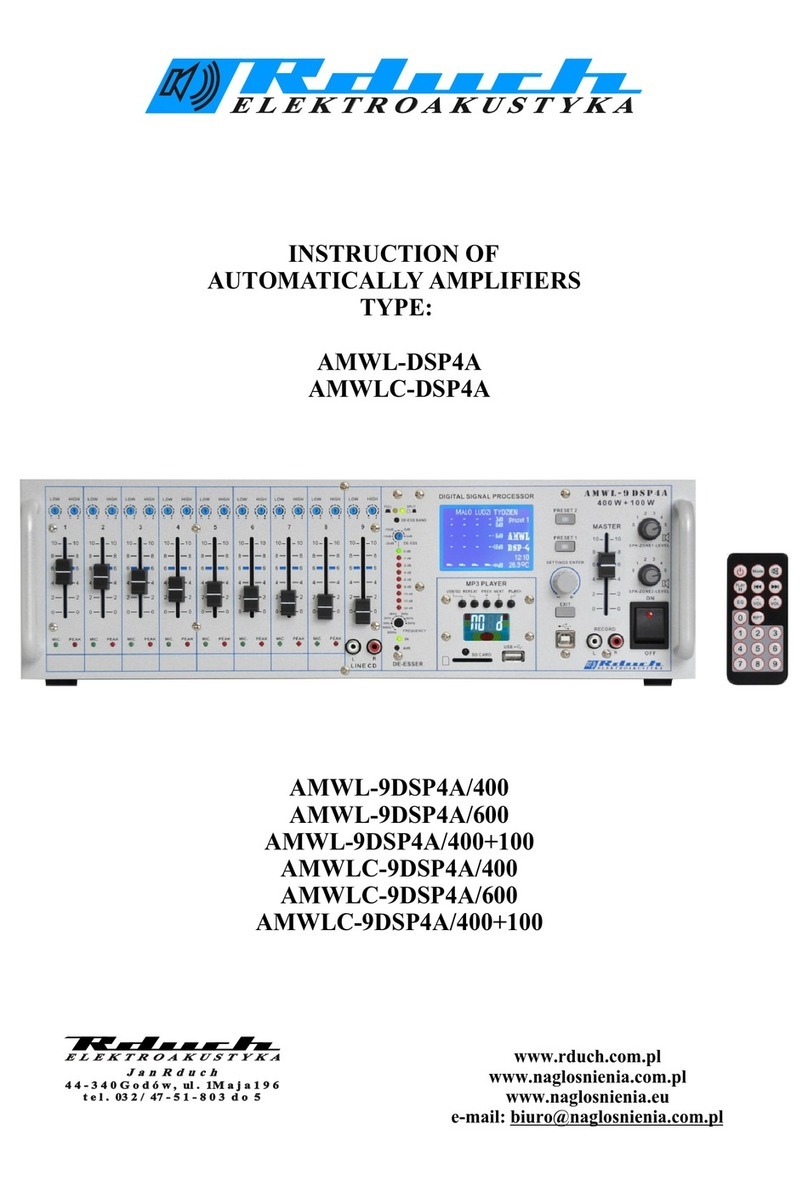 Rduch AMWL-DSP4A Series instructions