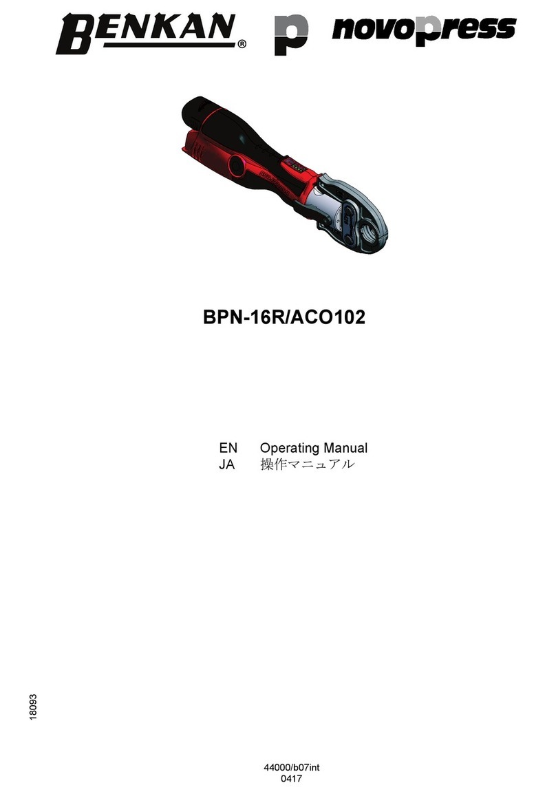 Benkan Novopress BPN-16R/ACO102 operating manual