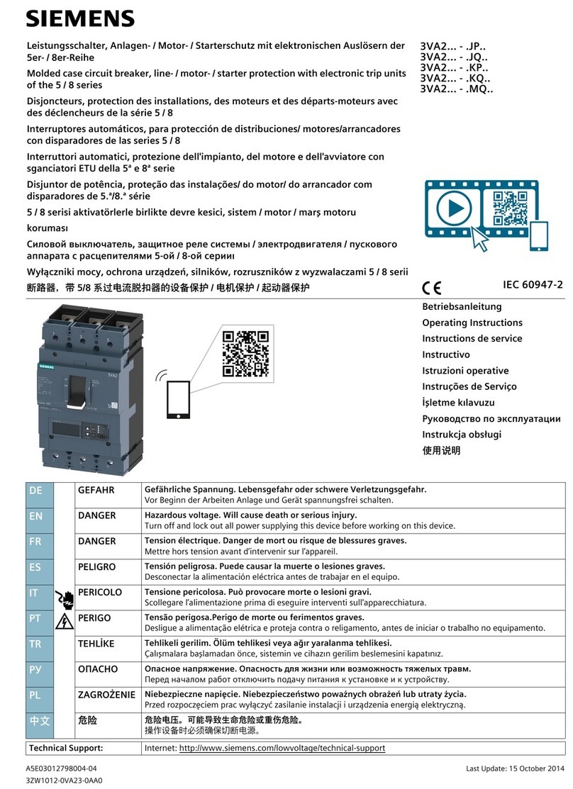 Siemens 3VA2 JP Series User manual