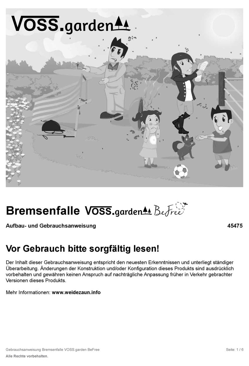 VOSS.garden BeFree 45475 Installation and user manual VOSS.garden BeFree 45475 Installation and user manual