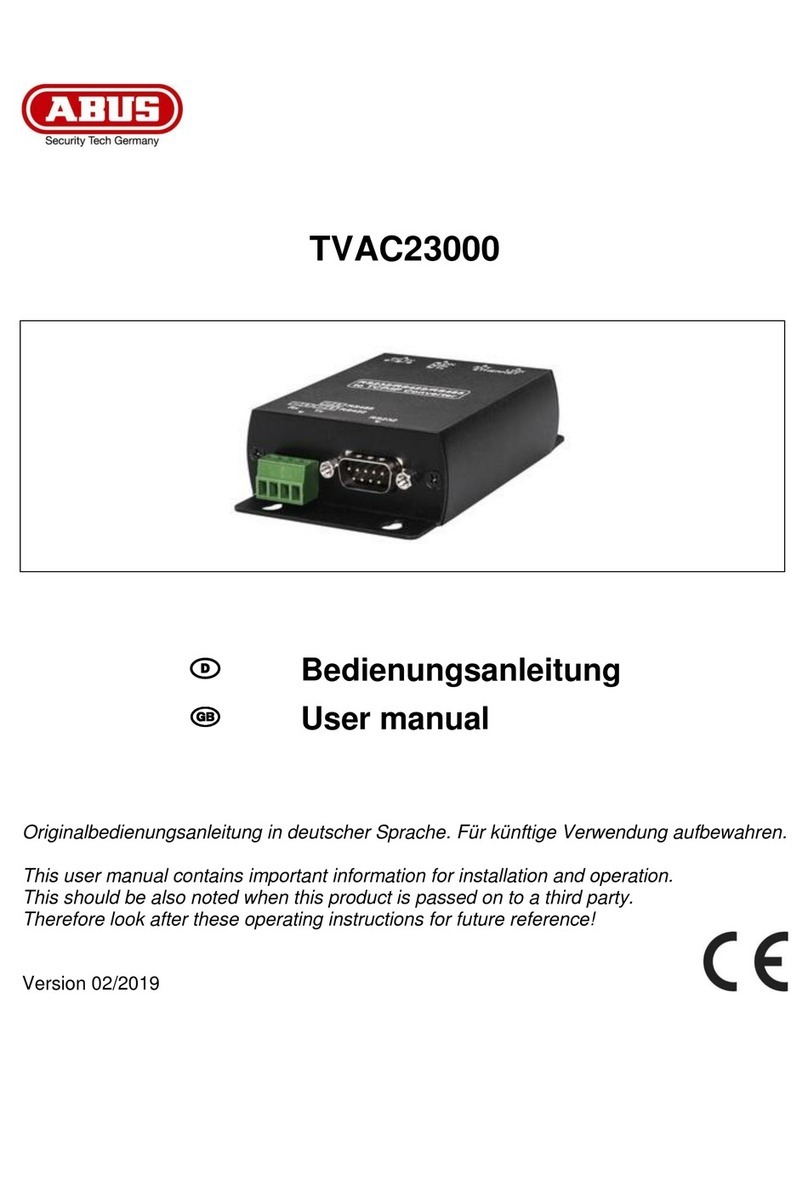 Abus TVAC23000 user manual