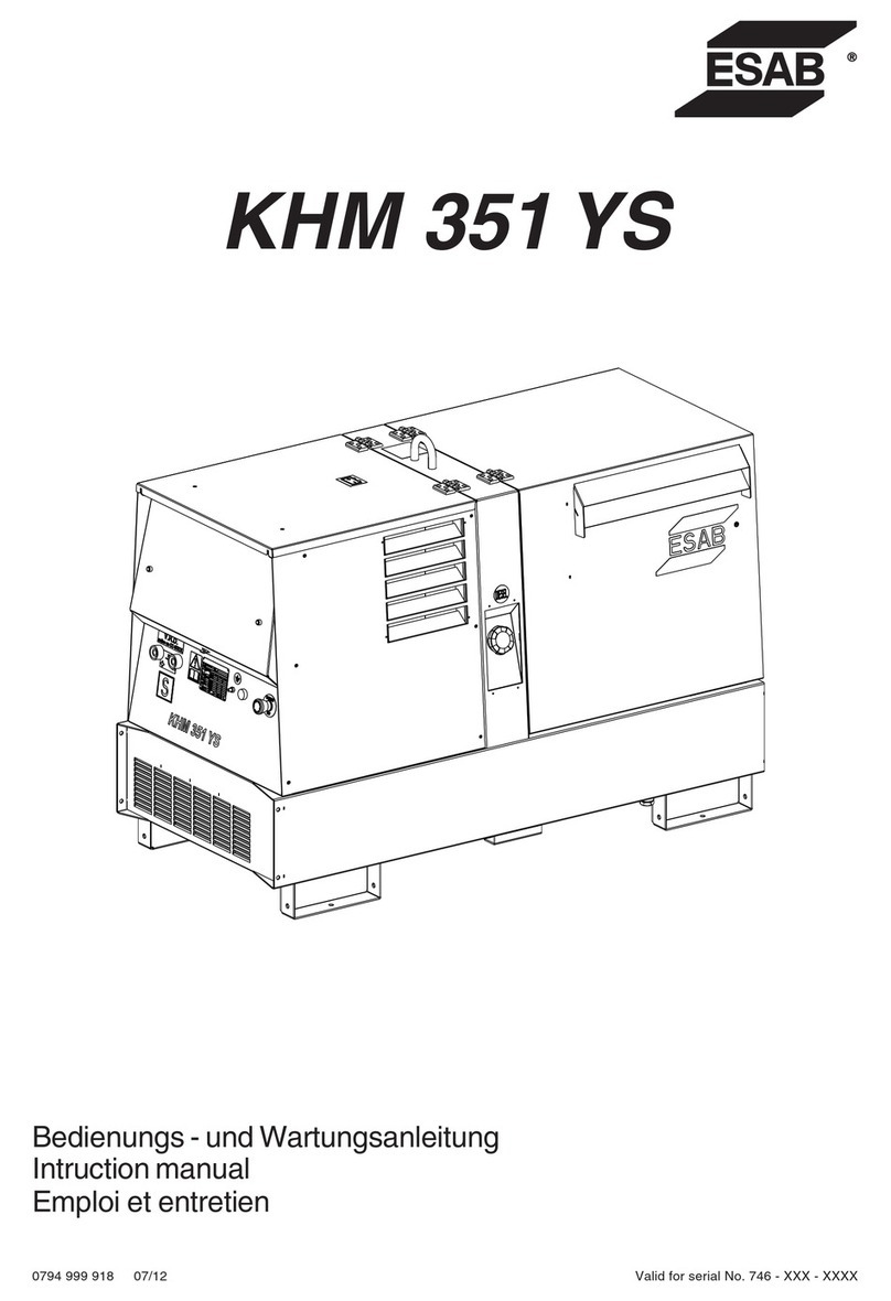 ESAB KHM 351 YS instruction manual