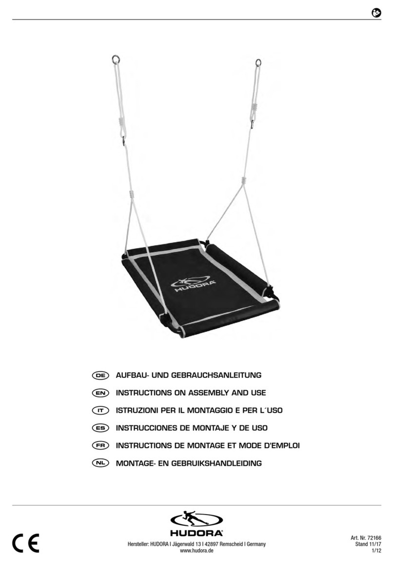 Hudora Nest Swing Square 110 Mounting instructions
