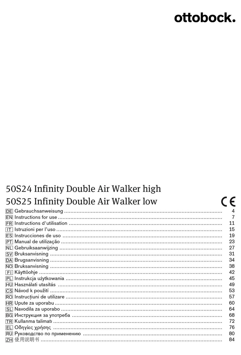 Otto Bock Infinity Double Air Walker high 50S24 User manual