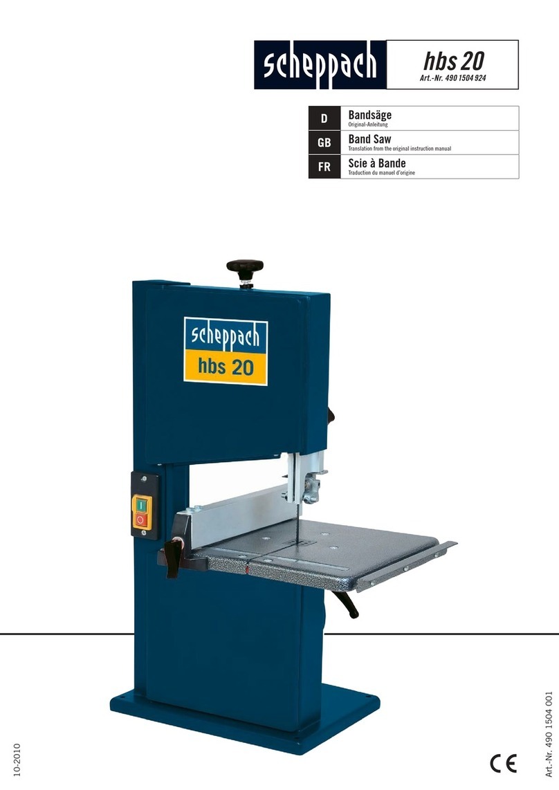 Scheppach HBS20 User manual