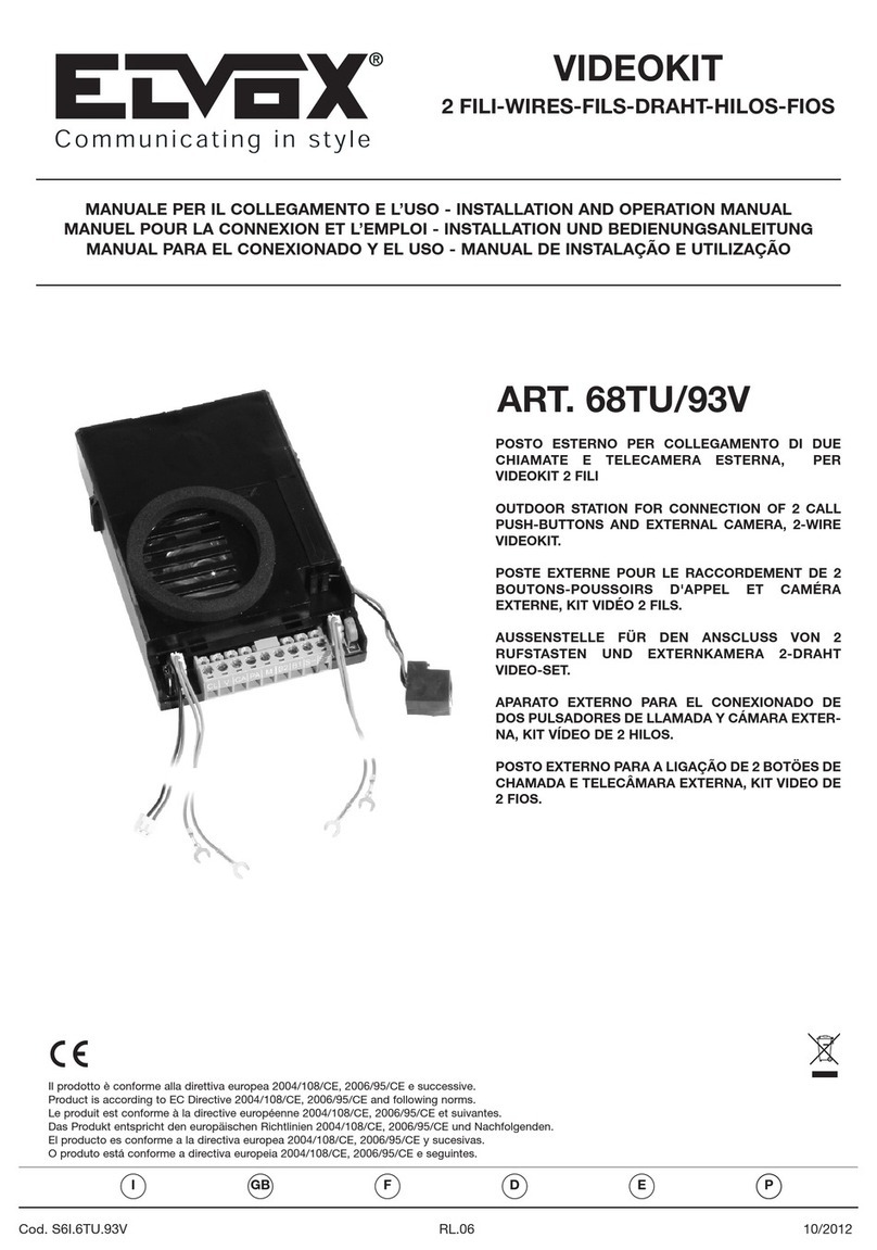 Elvox 68TU/93V User manual
