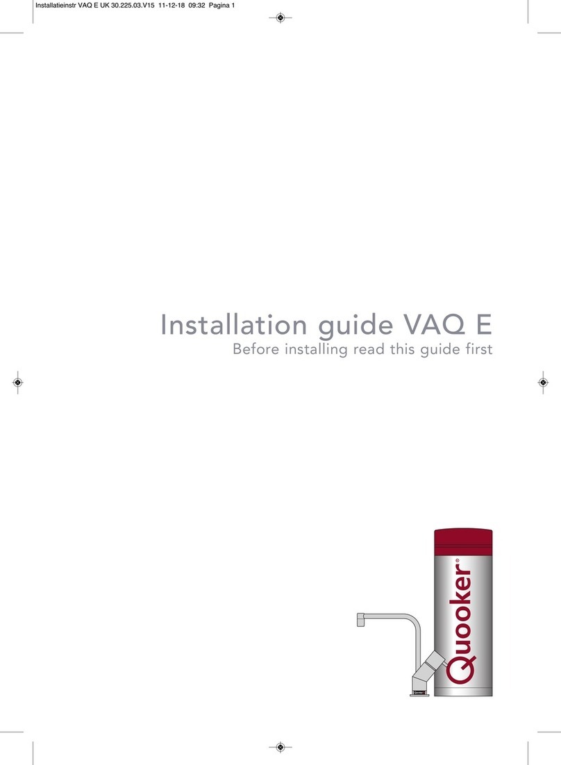 Quooker VAQ E Series installation guide