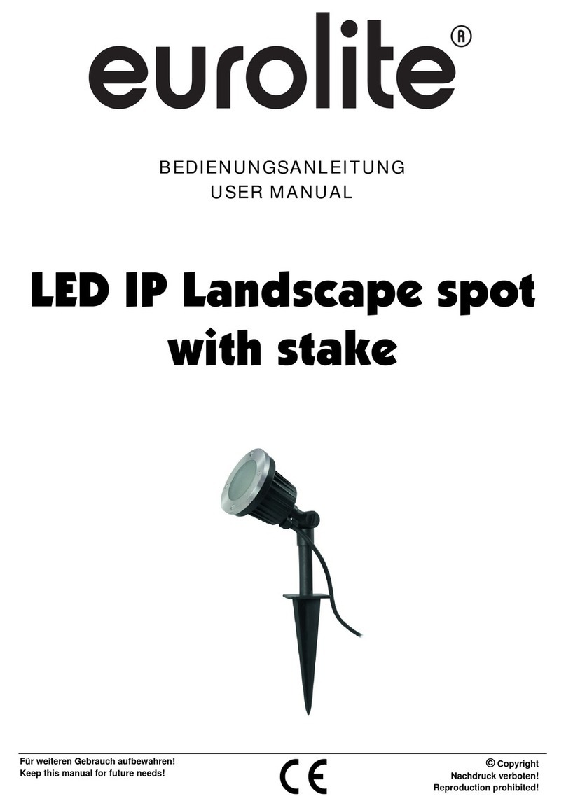 EuroLite LED IP Landscape spot with stake user manual