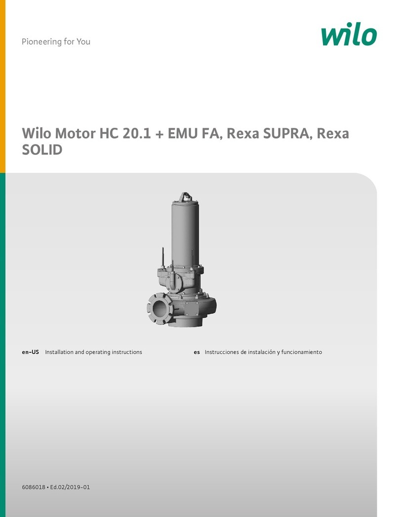 Wilo HC 20.1 E3 Series Installation and operating instructions