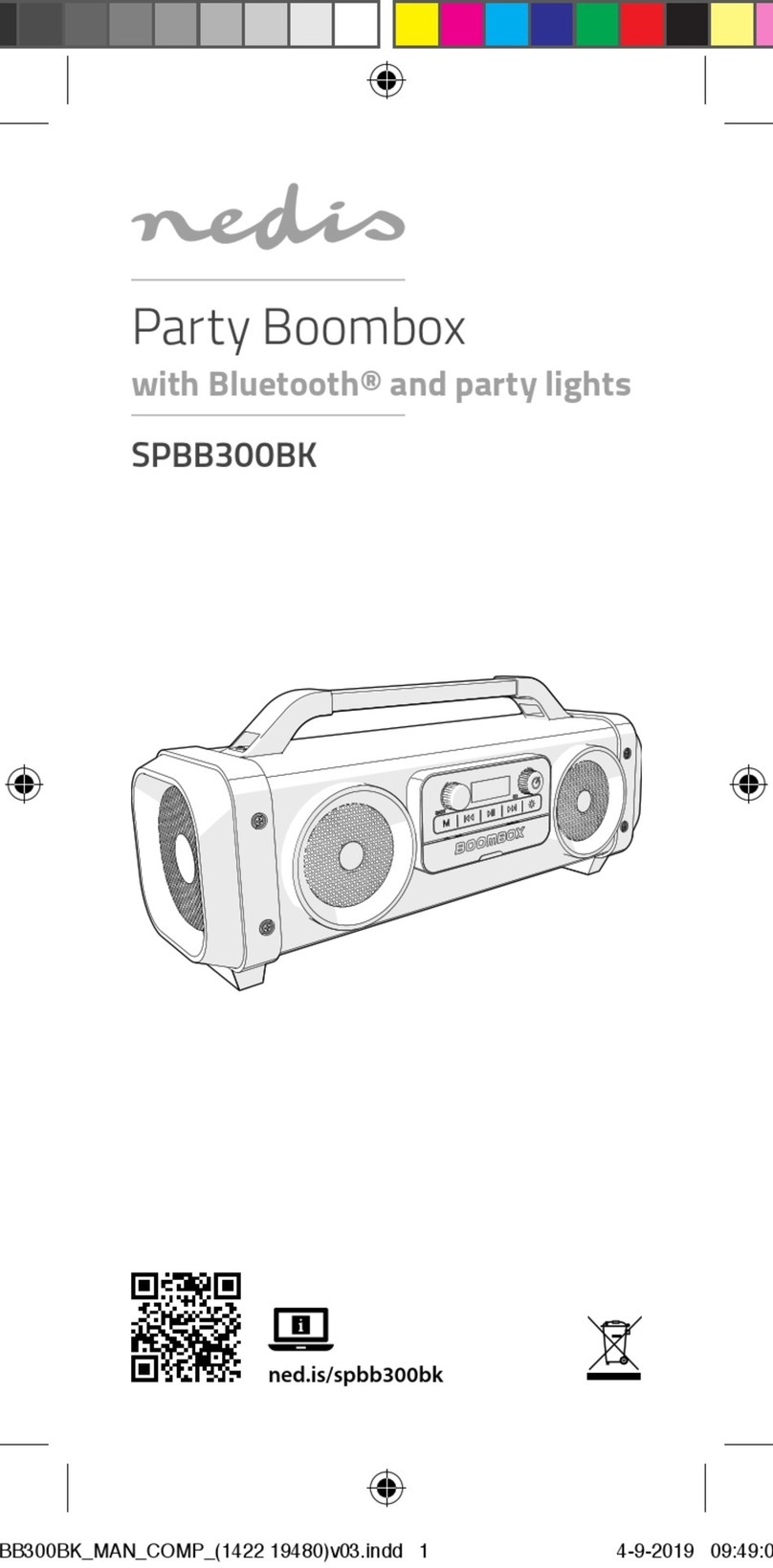 nedis SPBB300BK User manual