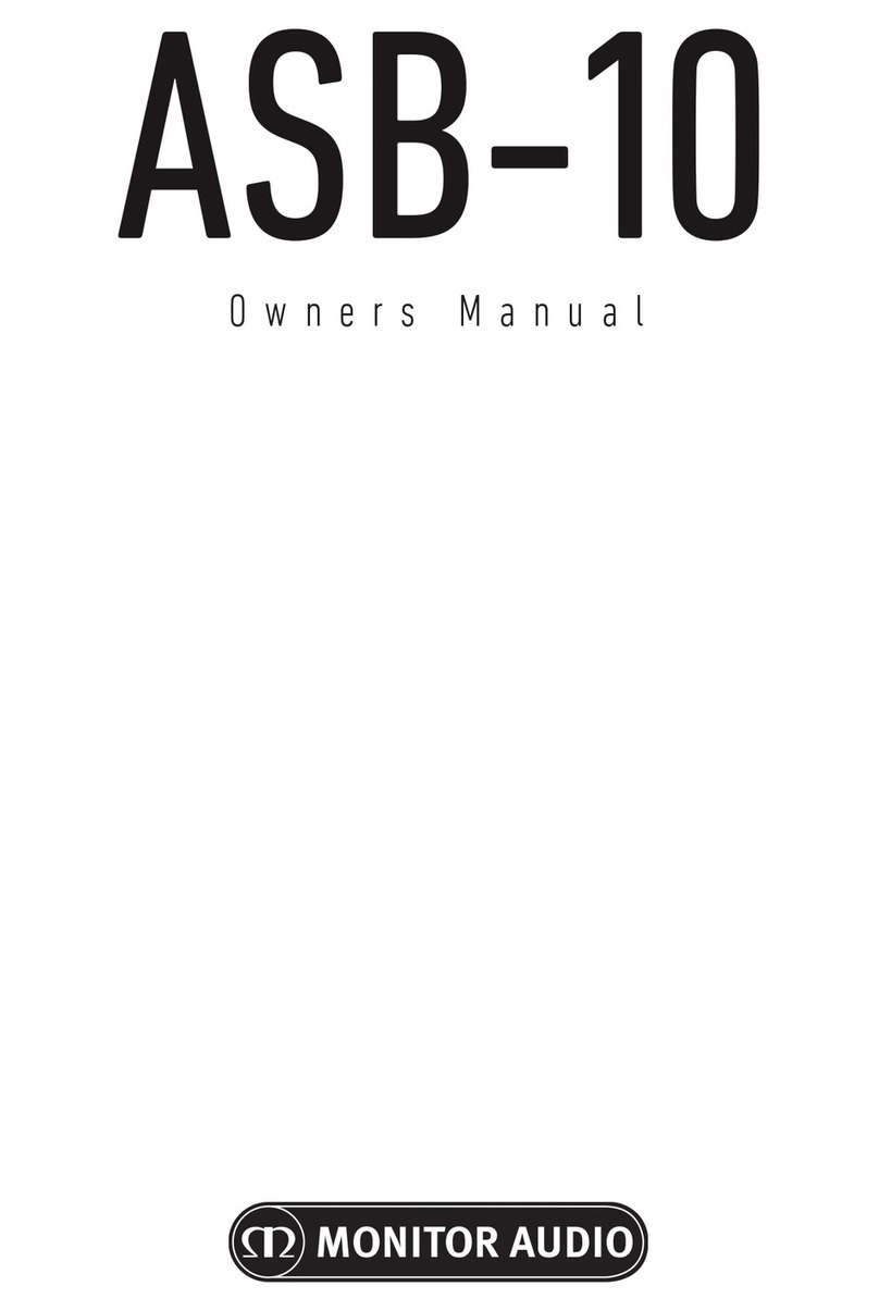 Monitor Audio ASB-10 User manual