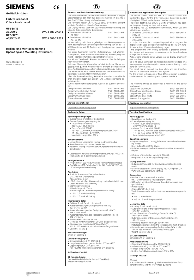 Siemens UP 588/135 Service manual