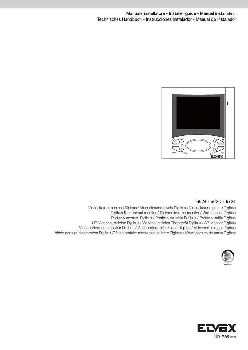 Vimar Elvox 6624 Assembly instructions