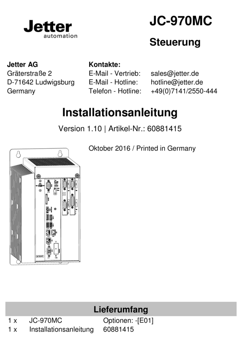 Jetter JC-970MC User manual Jetter JC-970MC User manual