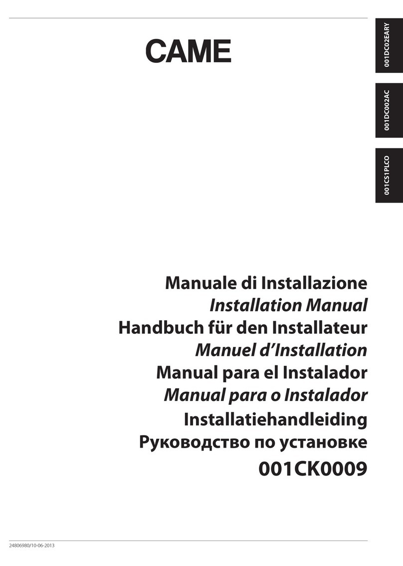 CAME 001CS1PLCO installation manual