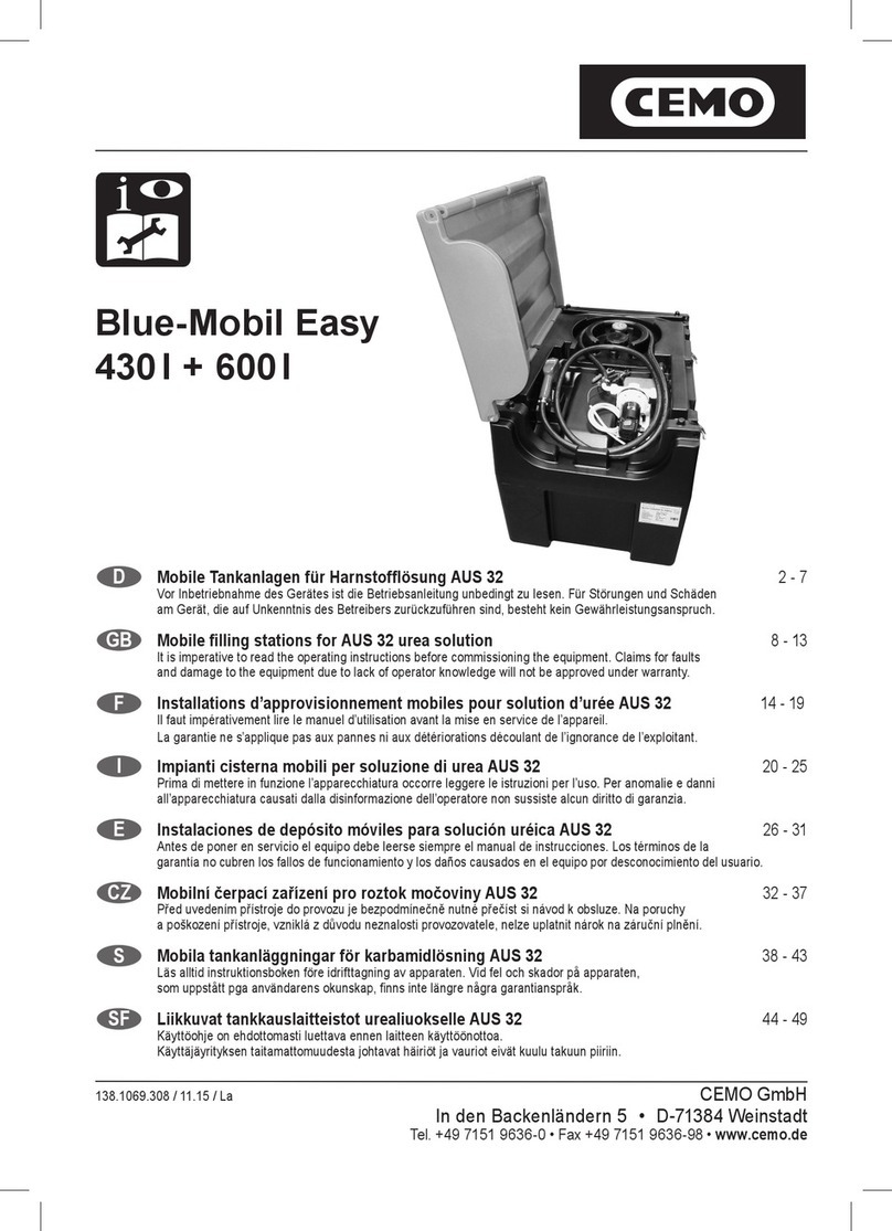 CEMO DT-Mobil Easy 430l operating instructions