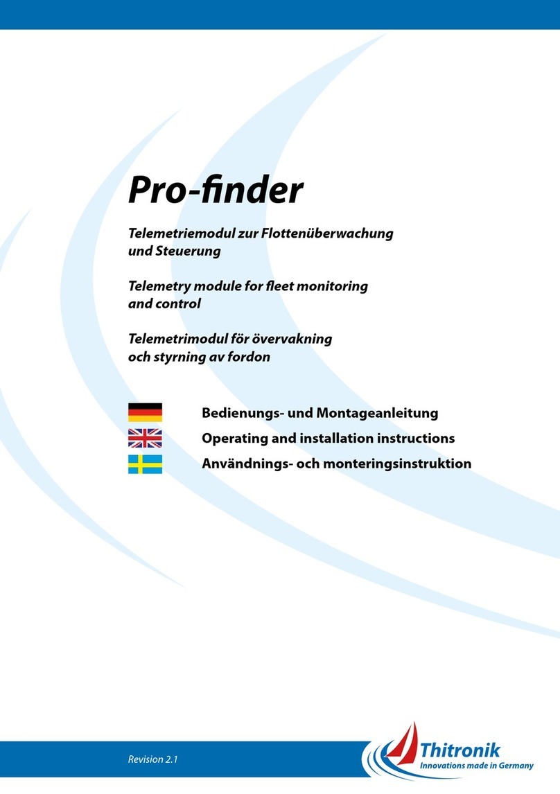 Thitronik Pro-finder Operating and installation instructions