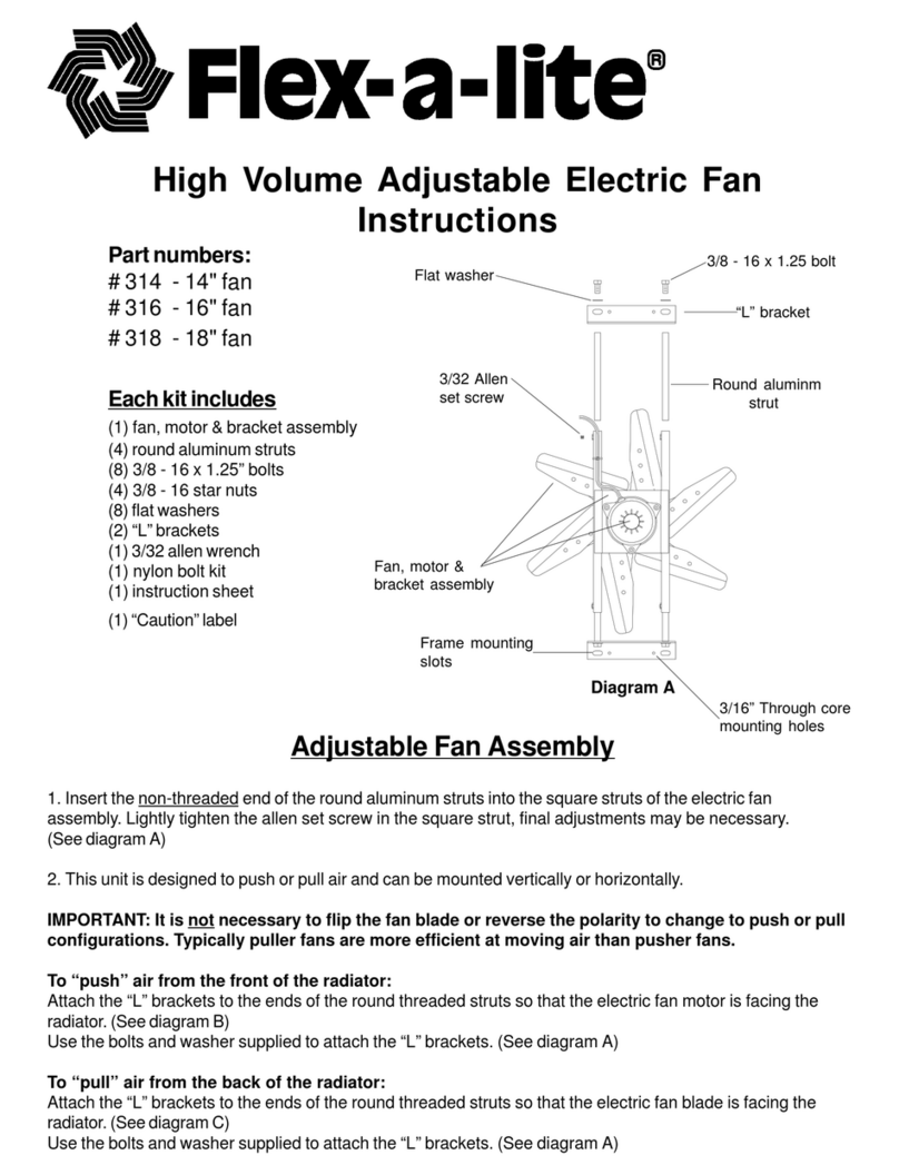 Flex-a-Lite 316 User manual