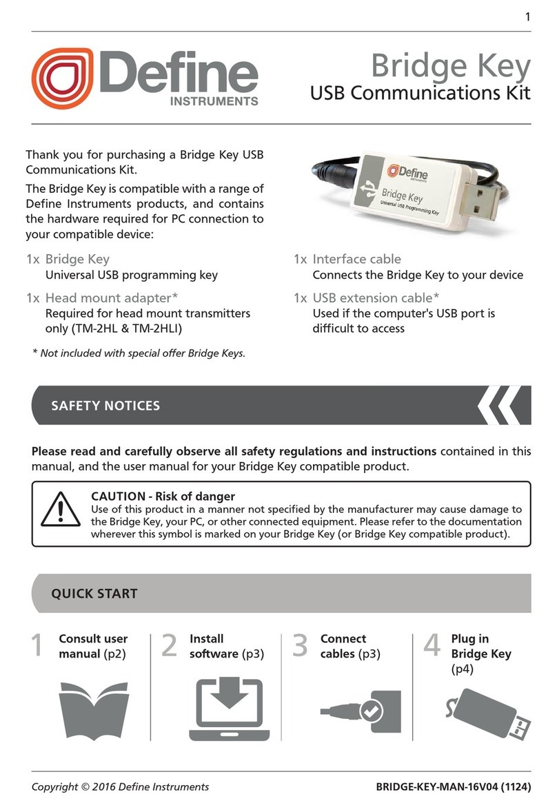Define Instruments Bridge Key manual