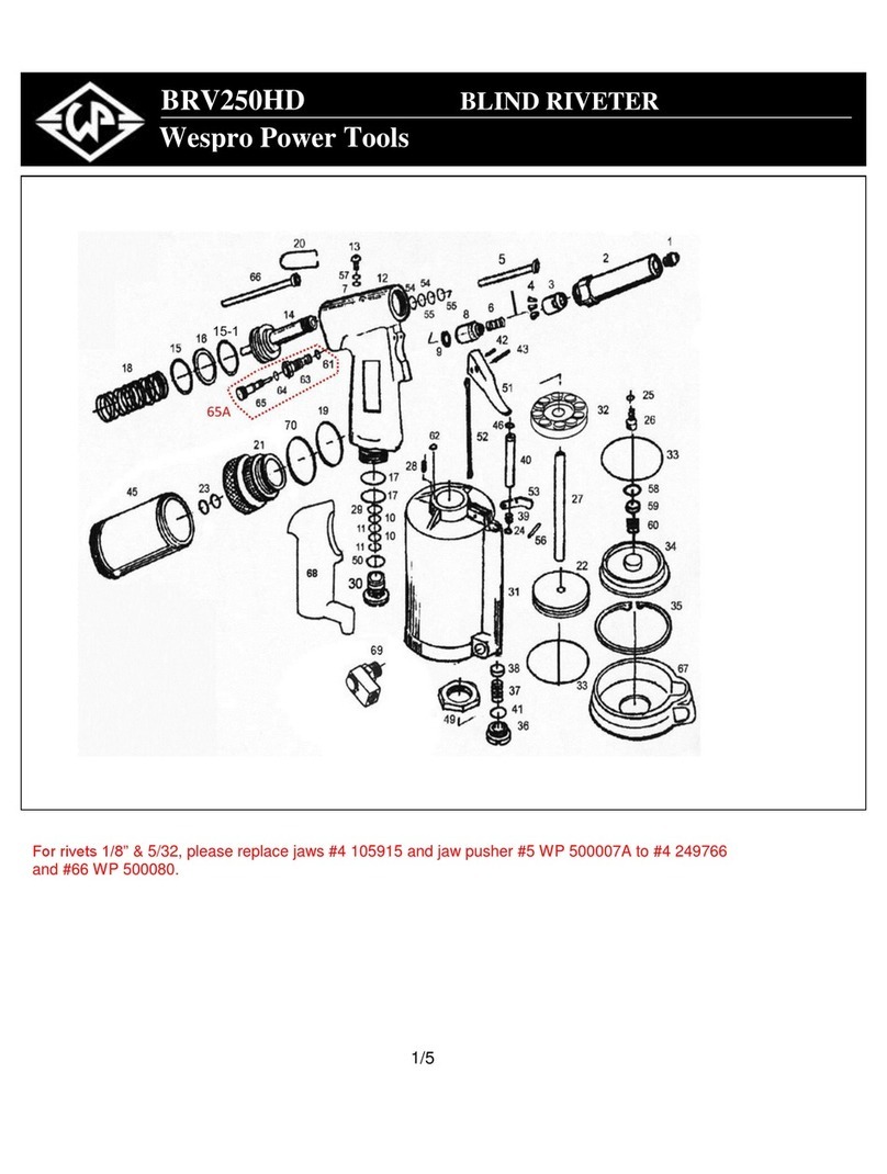 Wespro Power Tools BRV250HD operating instructions