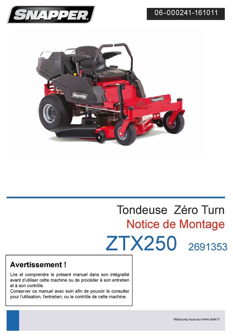 Snapper ZTX250 Manual