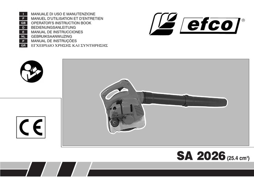Efco Sa 2026 Operators instruction book