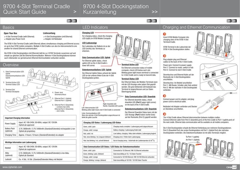 CipherLab 9700 quick start guide