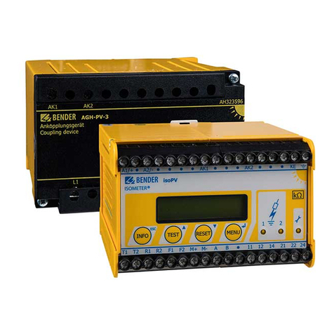 Bender ISOMETER isoPV with AGH-PV User manual