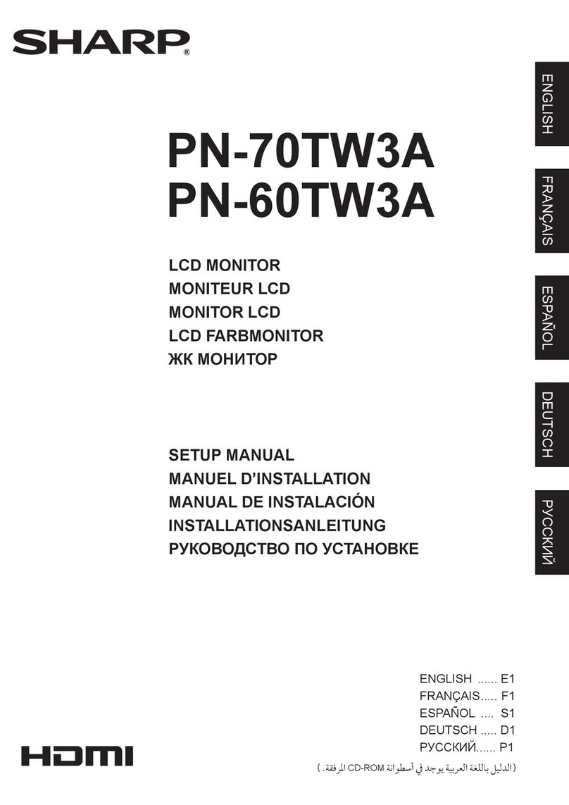 Sharp PN-70TW3A User guide Sharp PN-70TW3A User guide