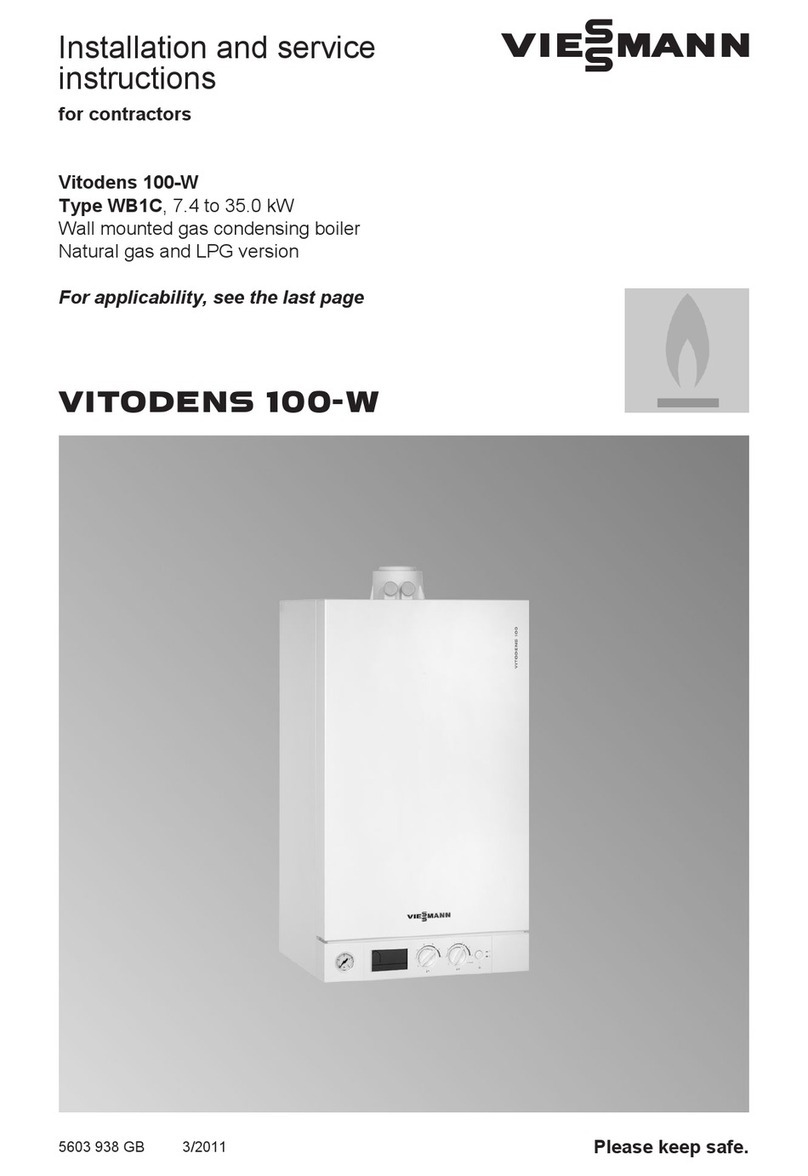 Viessmann Vitodens 100-W Installation and service instructions