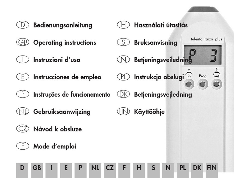 Grasslin talento taxxi plus operating instructions