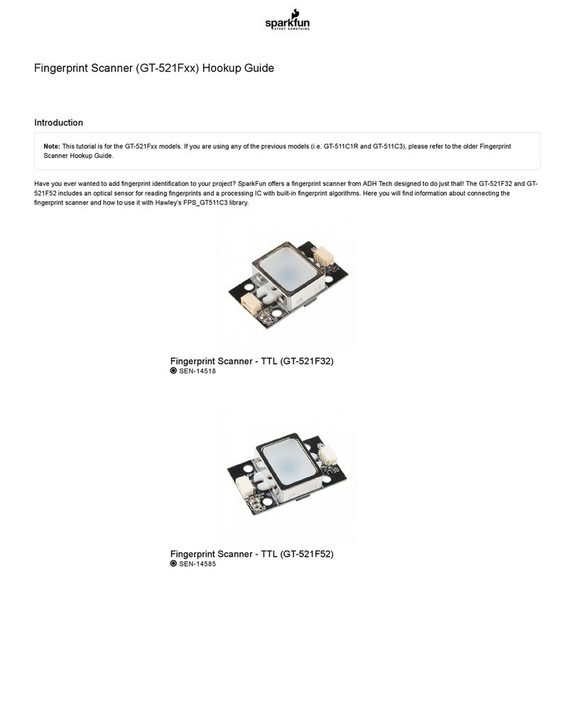 Sparkfun Electronics GT-521F Series HOOK-UP GUIDE
