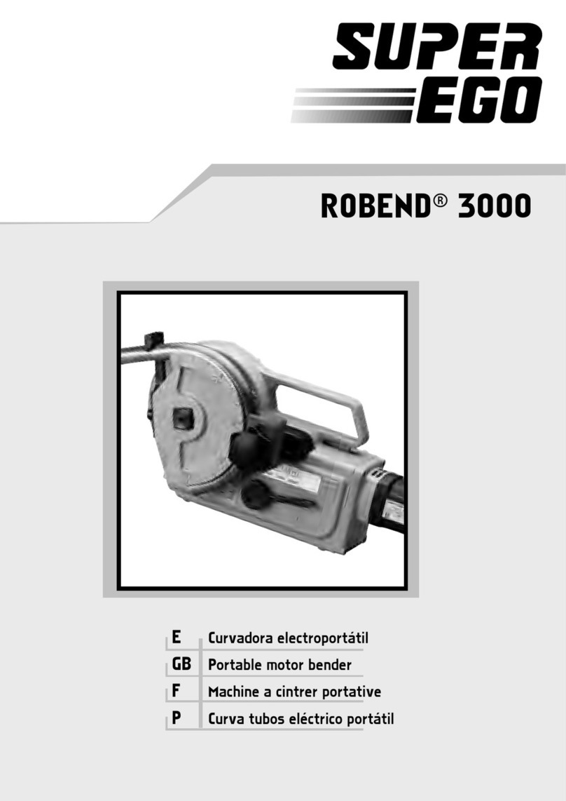 Super Ego ROBEND 3000 instruction manual