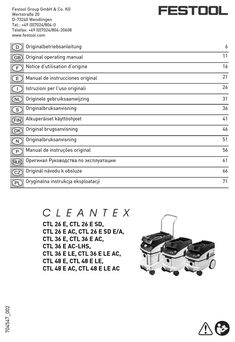 Festool CLEANTEX Series Original operating manual