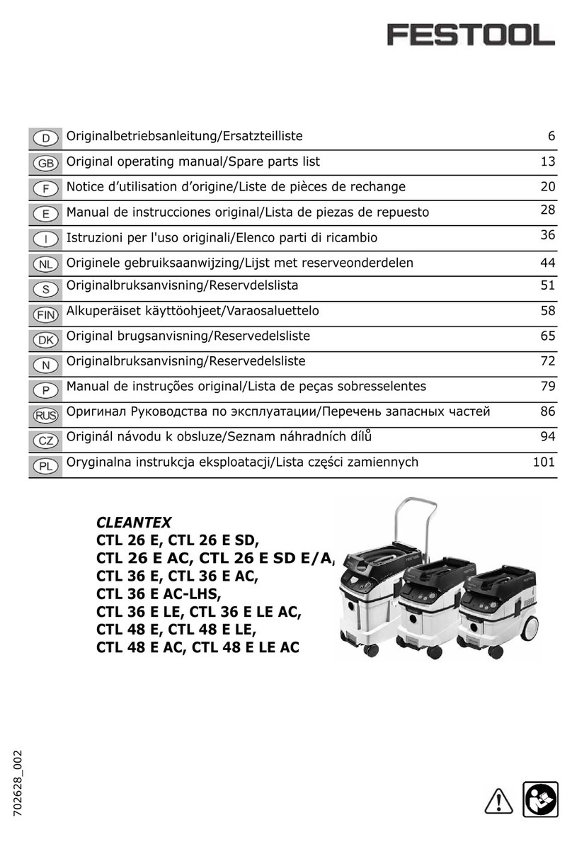 Festool CLEANTEX Series User manual