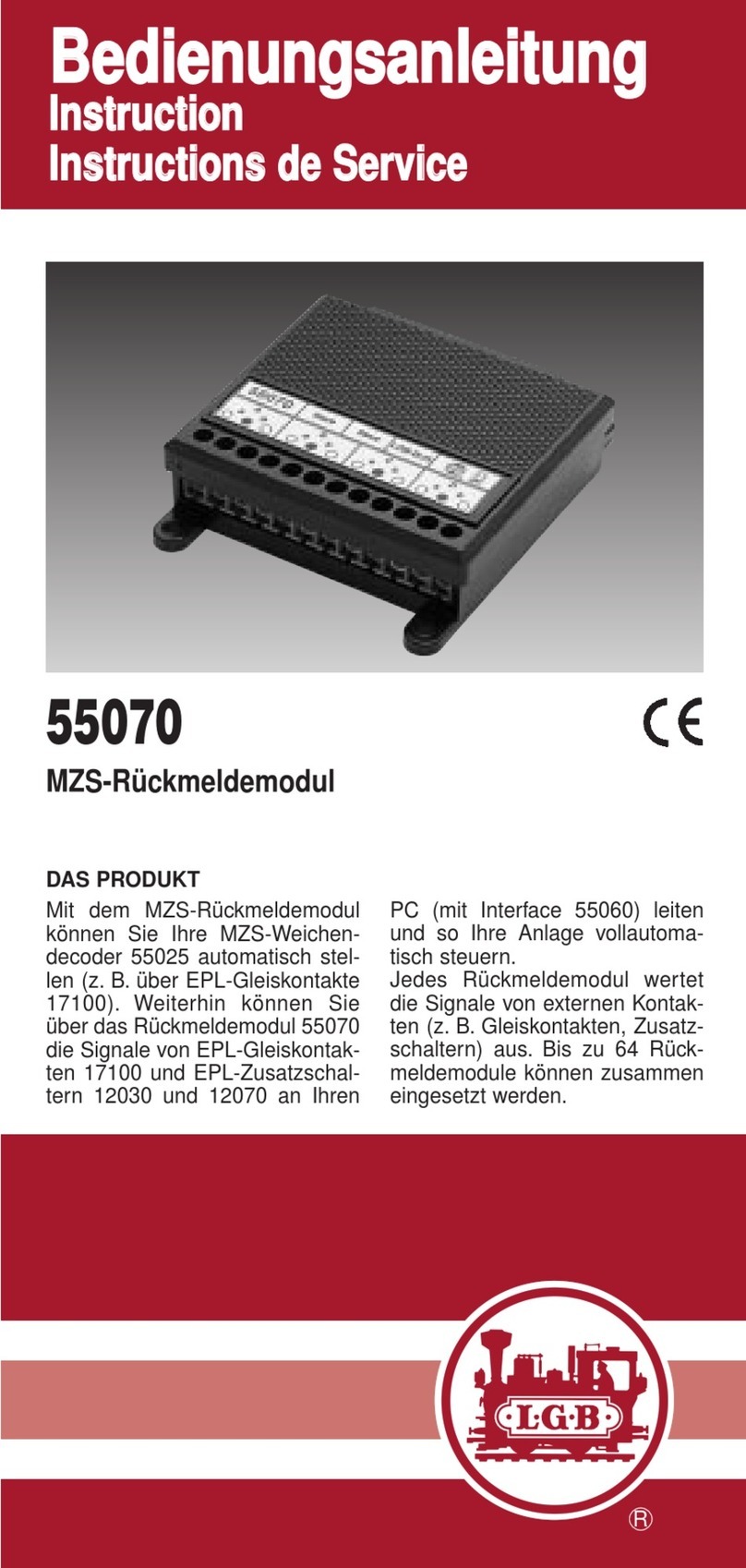 LGB 55070 Instruction