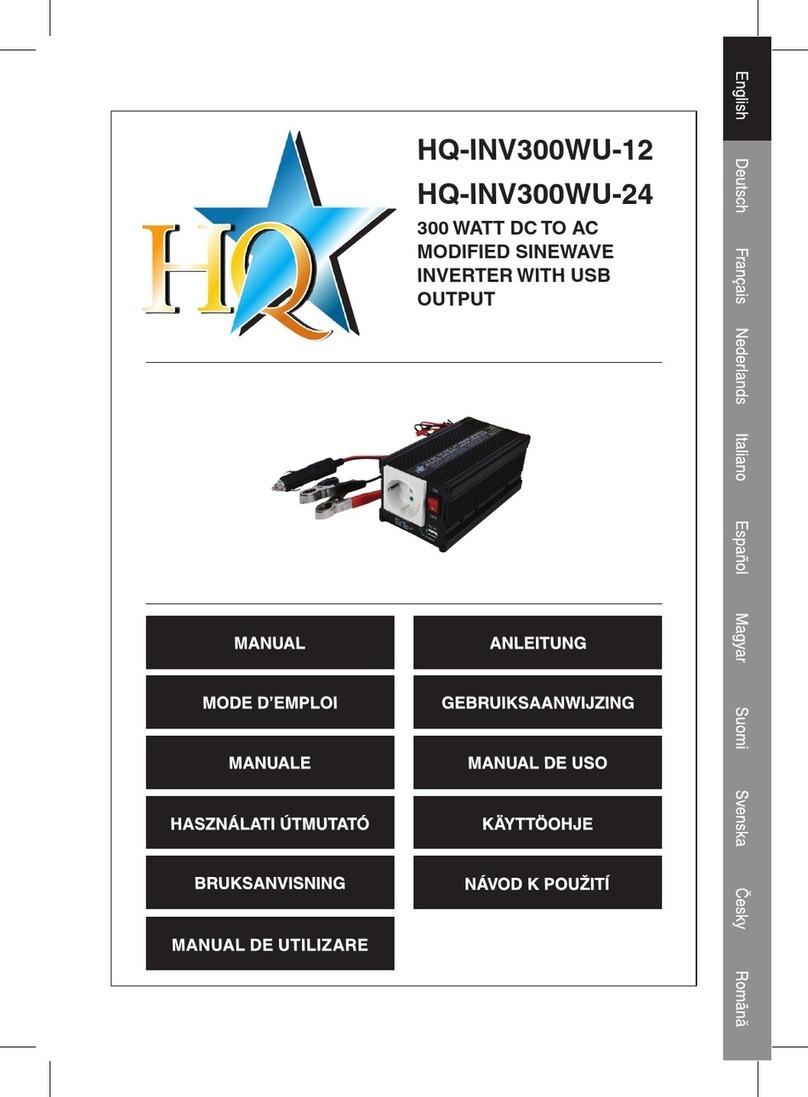 HQ HQ-INV300WU-12 manual