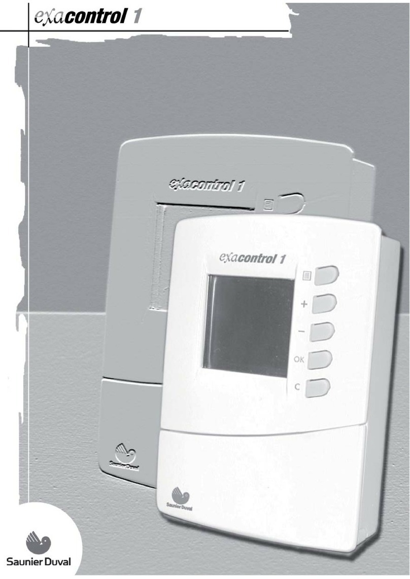 Saunier Duval exacontrol 1 OPERATING AND INSTALLATION Manual