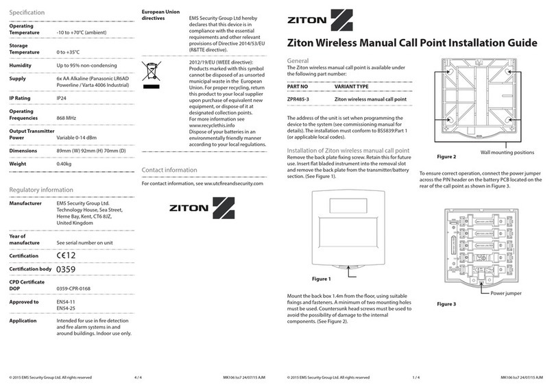 Ziton ZPR485-3 User manual