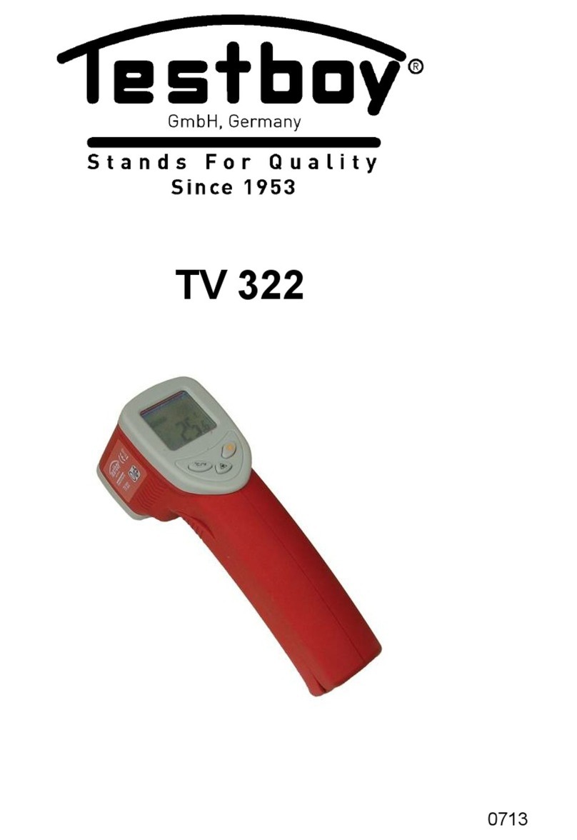 Testboy TV 322 User manual