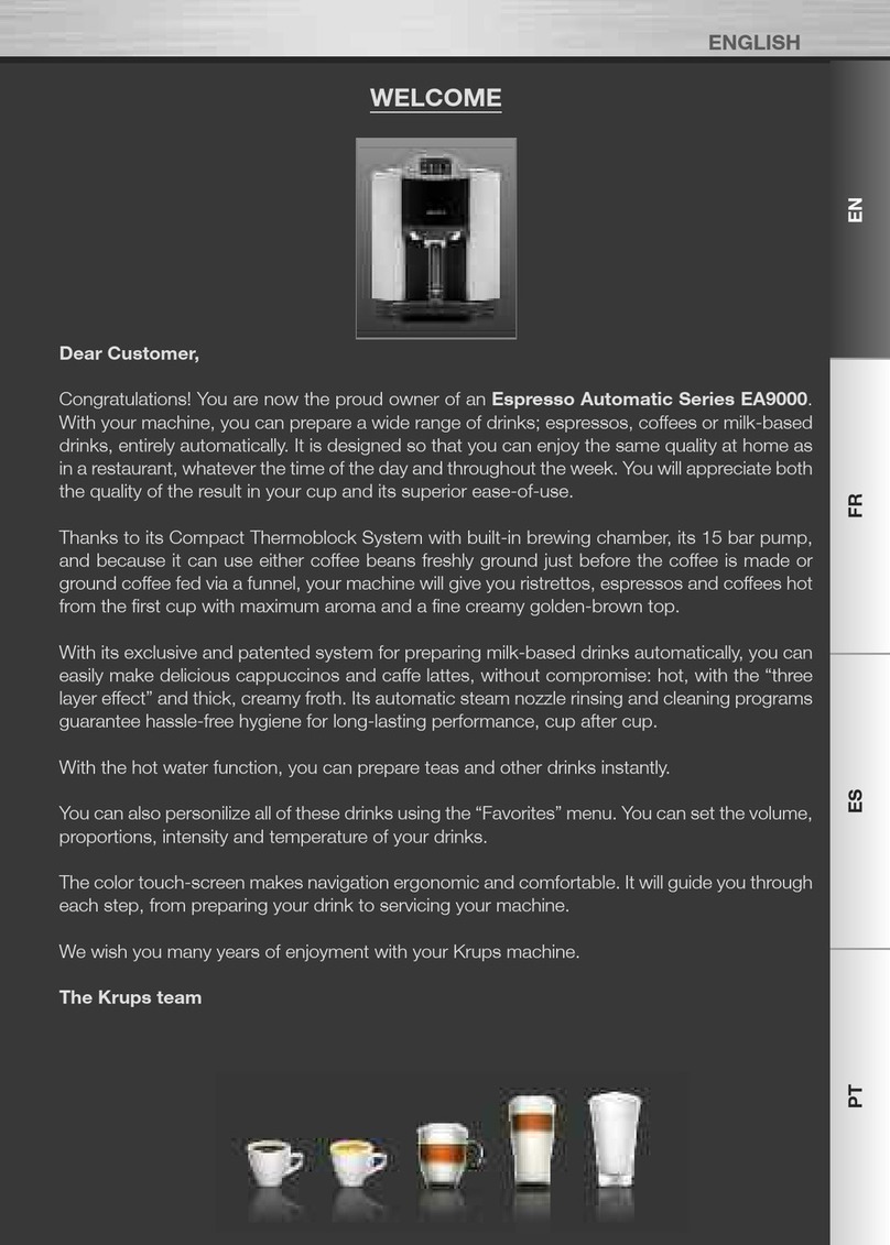 Krups ESPRESSO AUTOMATIC SERIE EA9000 User manual