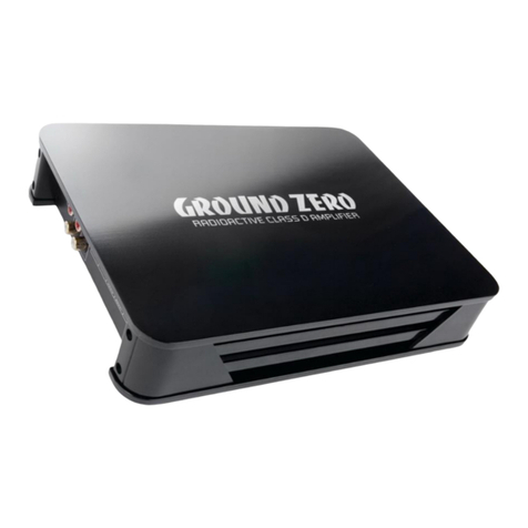 Ground Zero RADIOACTIVE GZRA 1.600D User manual