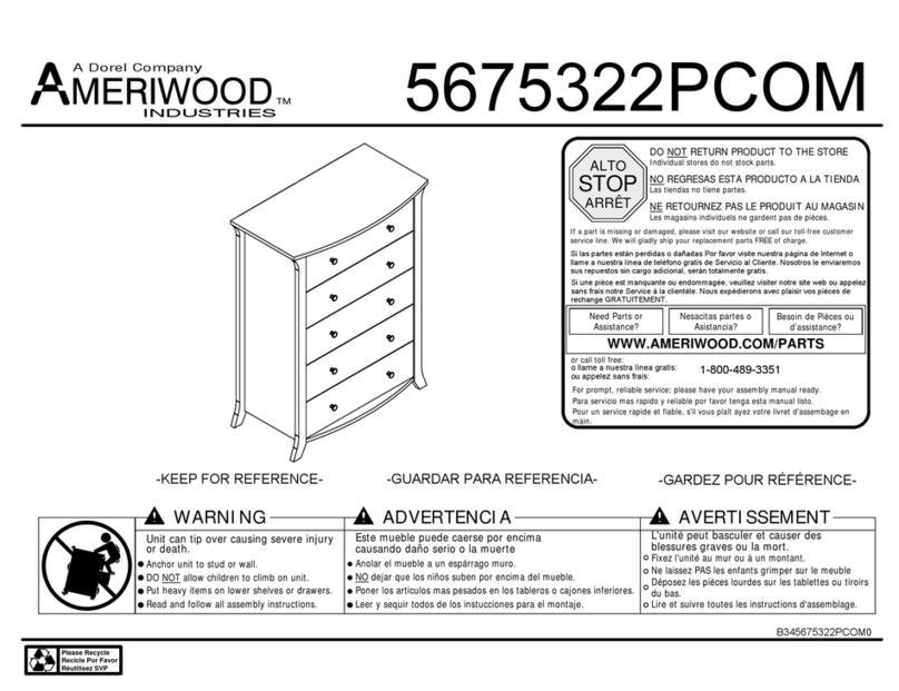 Dorel AMERIWOOD 5675322PCOM User manual