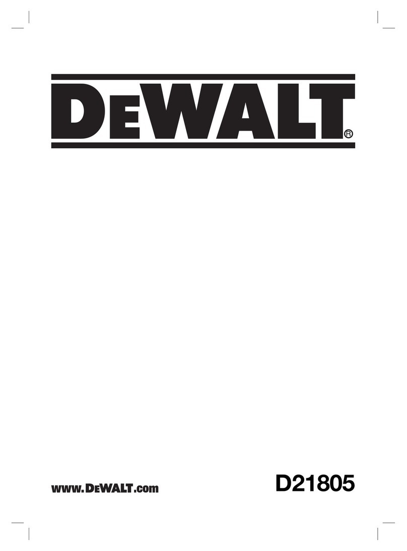 DeWalt D21805 User manual