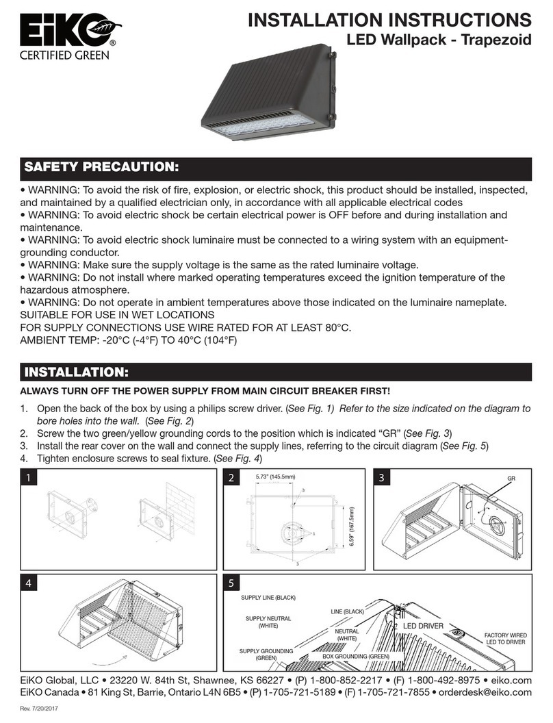 Eiko Trapezoid installation instructions